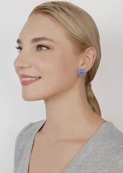 Blue/lila - Magic Fireball - Konplott earrings
